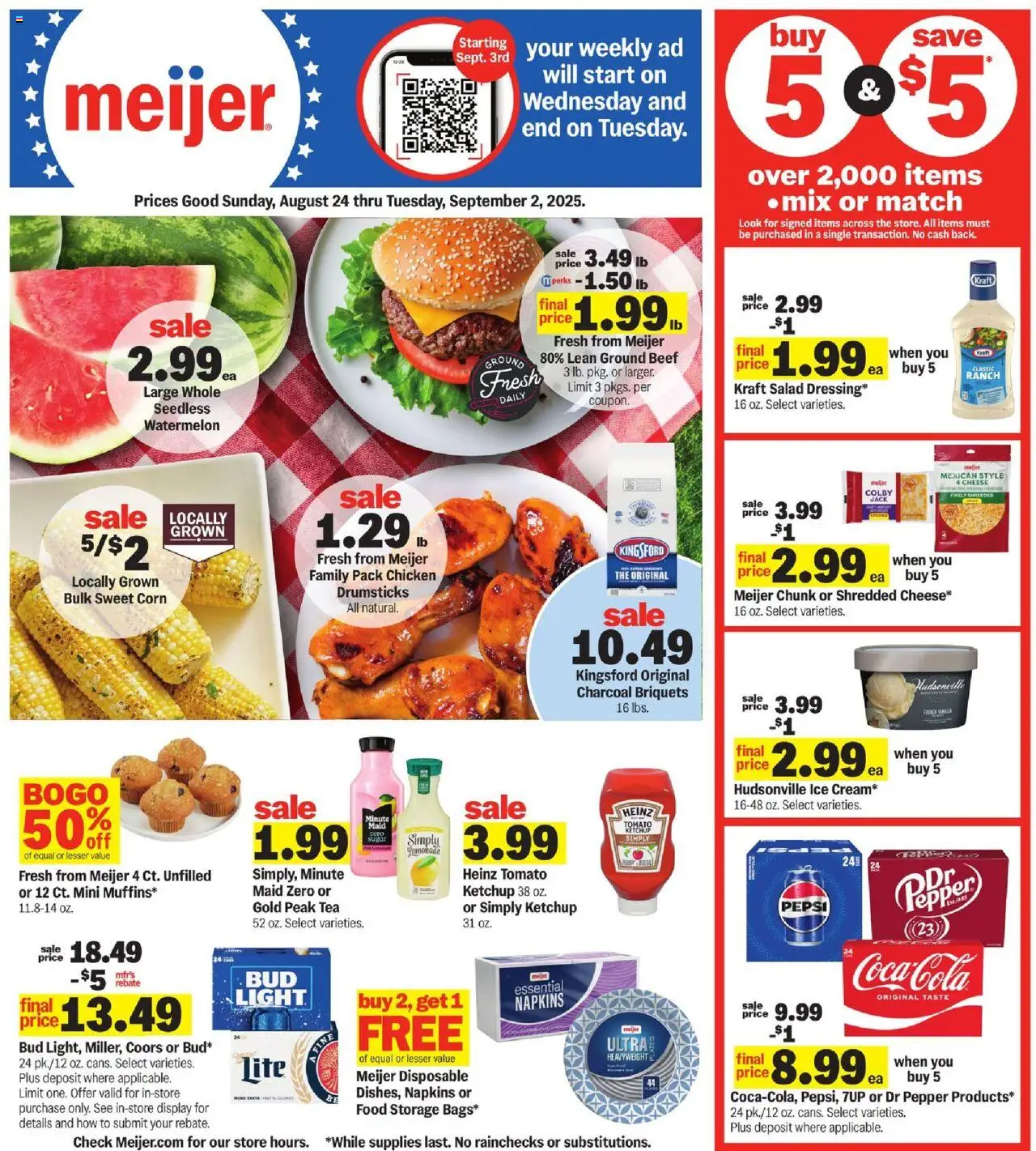 MEIJER AD from 08/24/2025 - Weekly Ad - PREVIEW - Page number 1