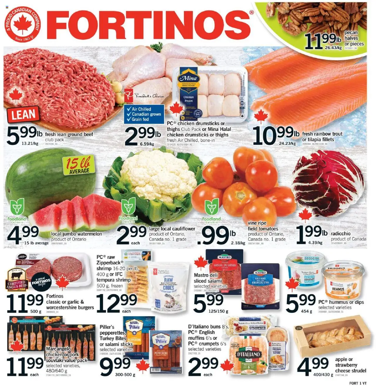 Fortinos flyer valid from Aug 07, 2025 - page number 1 - Poulet