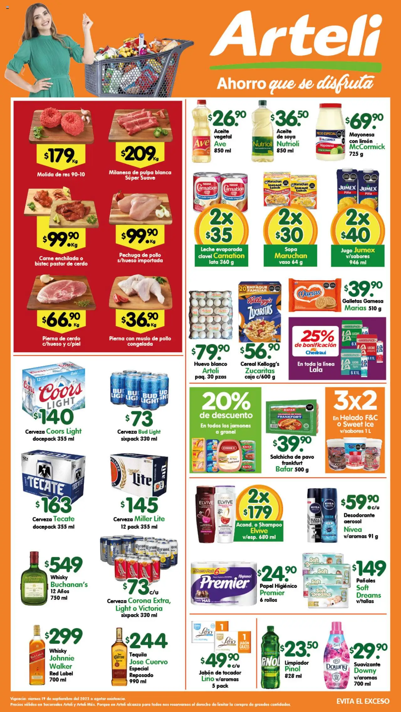 Folleto Tuxpan Arteli y sus promociones válidas desde el 19/09/2025 - Número de página 1