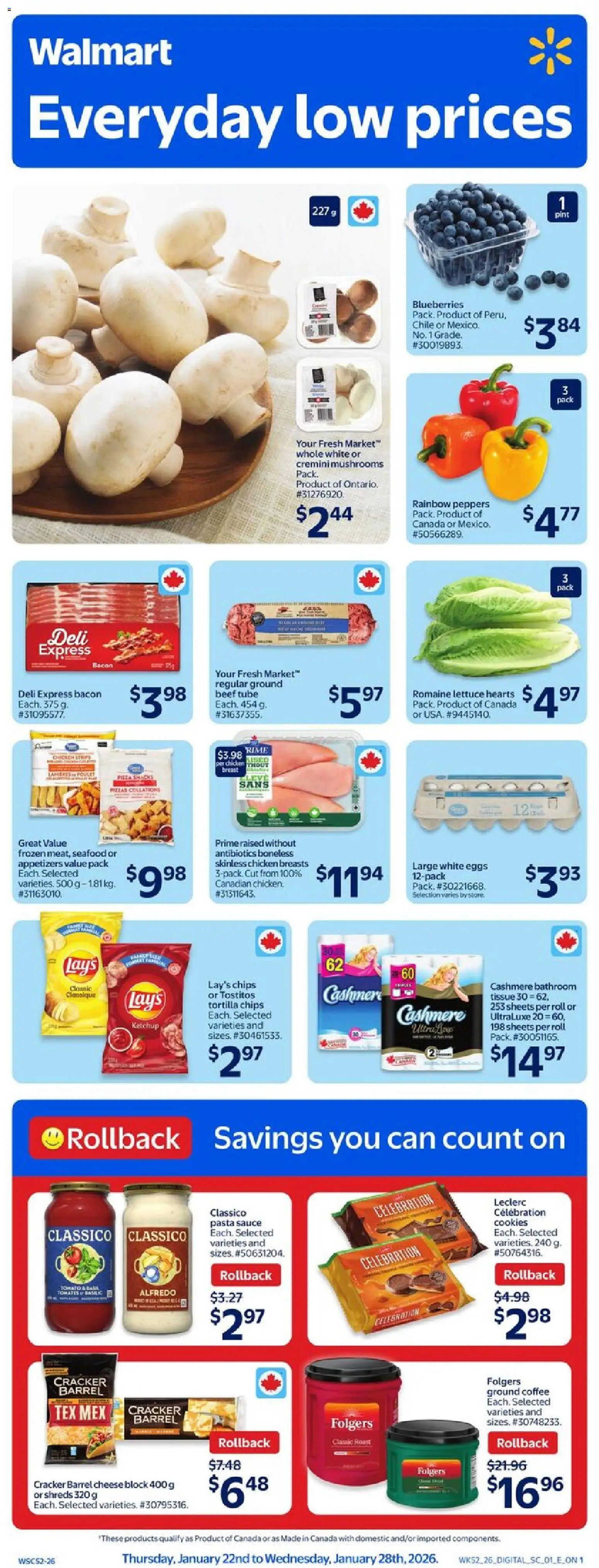 Preview of leaflet Weekly Flyer from shop Walmart is valid from Jan 22, 2026