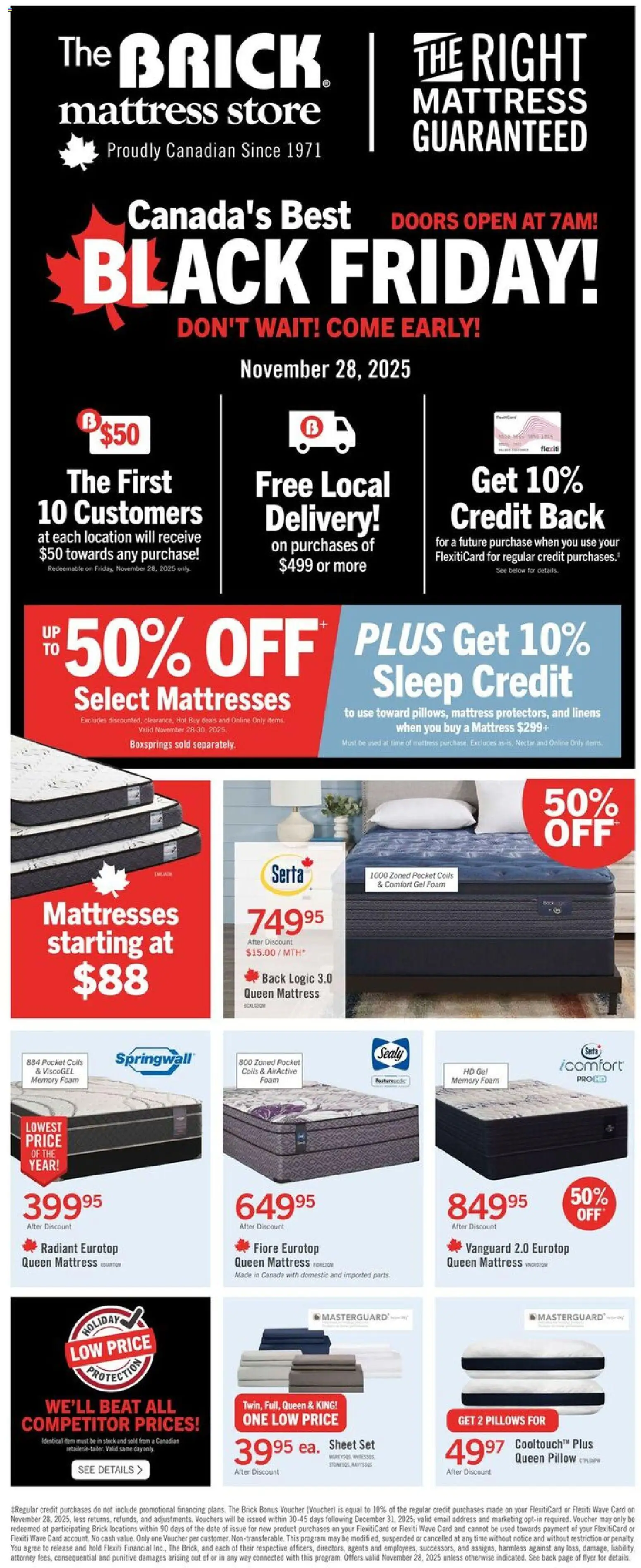 Preview of leaflet Brick Mattress Store from shop The Brick is valid from Nov 28, 2025