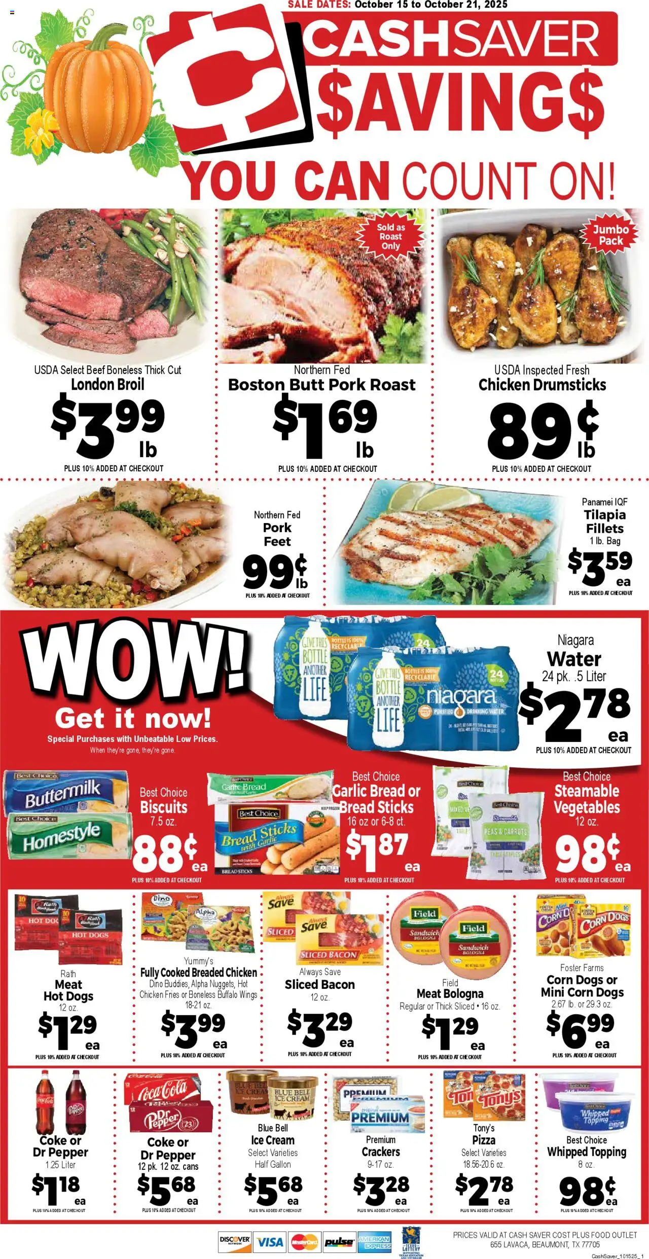 Market Basket Cash Saver from 10/15/2025 - Flyer - Page number 1