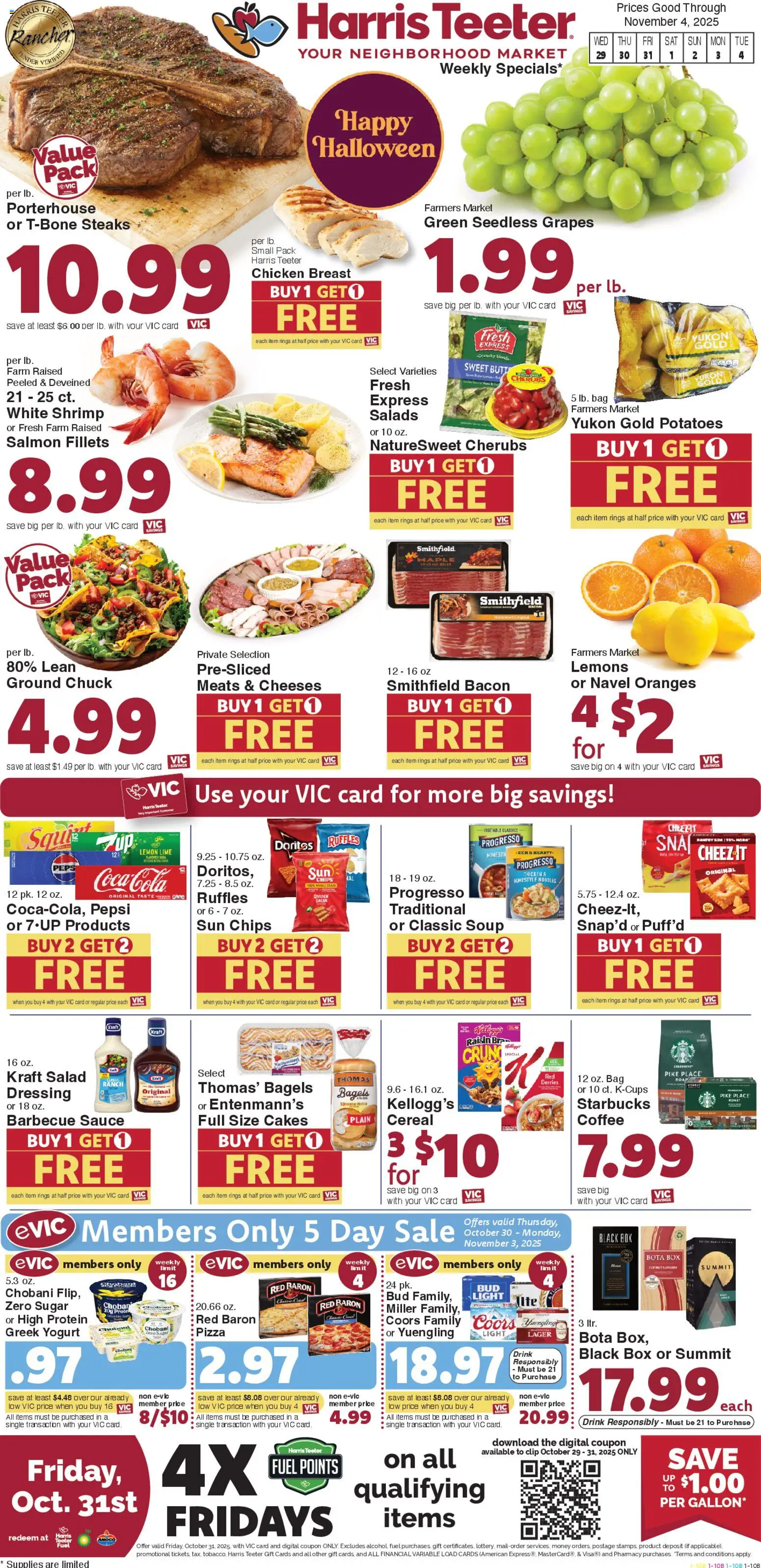 Ad Preview of Harris Teeter Weekly Ad - NC from 10/29/2025