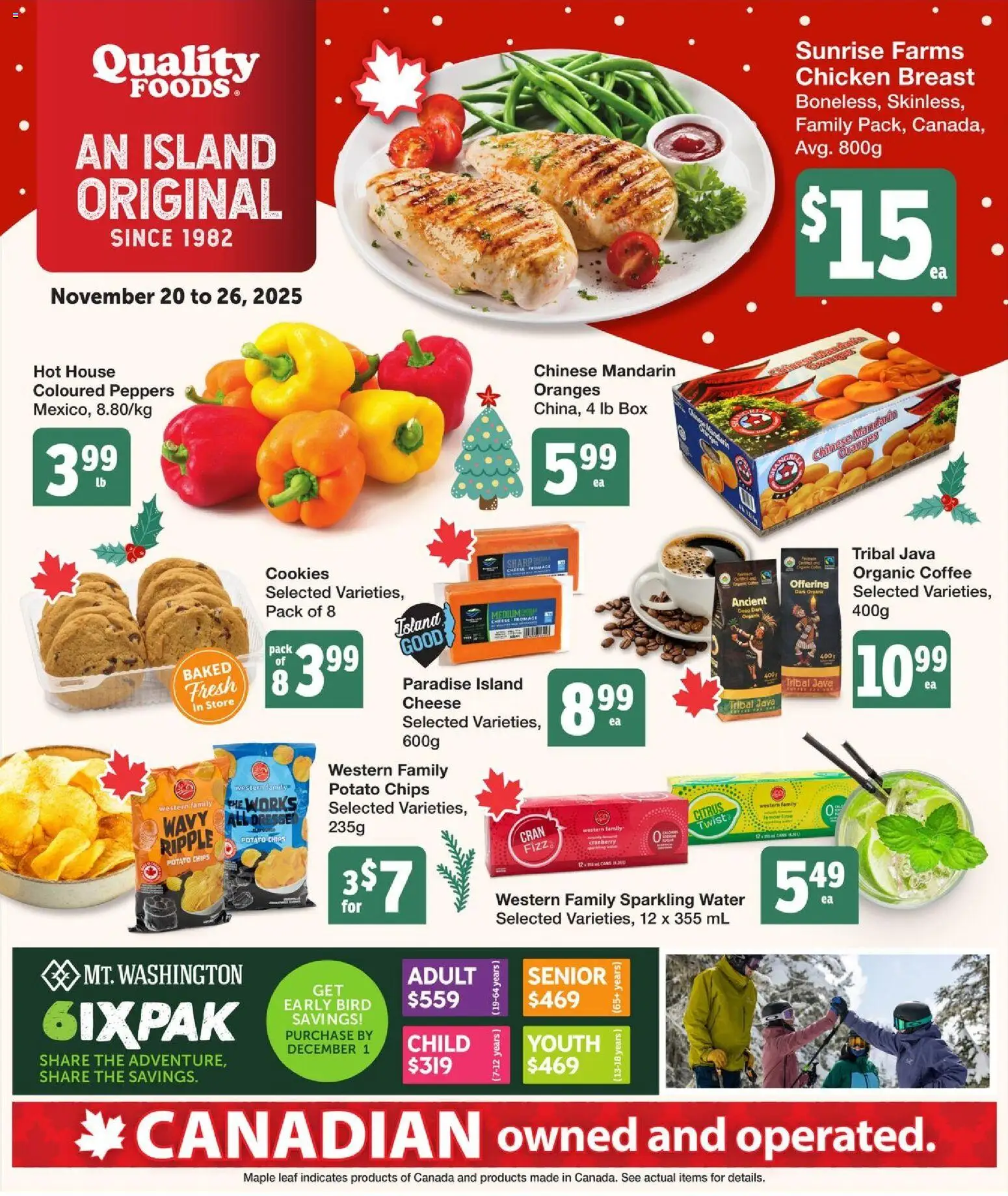 Preview of leaflet Weekly flyer / circulaire from shop Quality Foods is valid from Nov 20, 2025