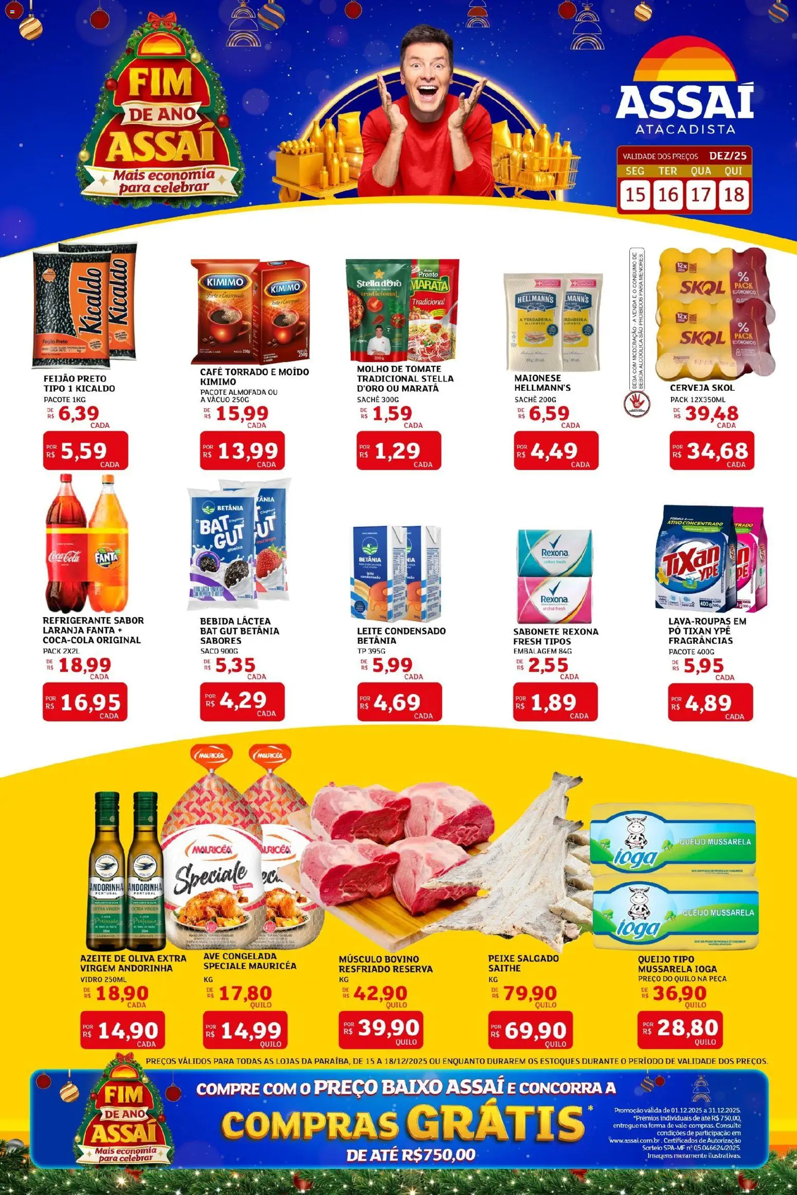 Pré-Visualização do folheto "Encarte - PB" da loja Assaí Atacadista válido a partir de 15/12/2025