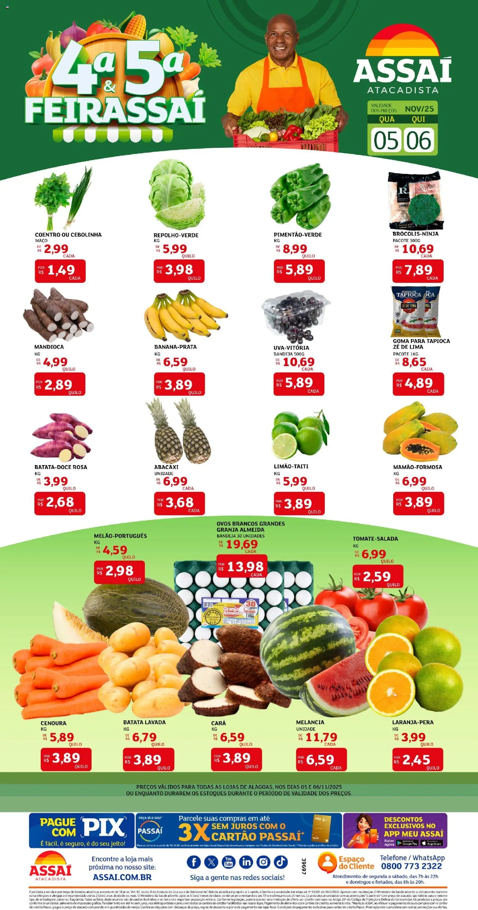 Pré-Visualização do folheto "Encarte - AL" da loja Assaí Atacadista válido a partir de 05/11/2025