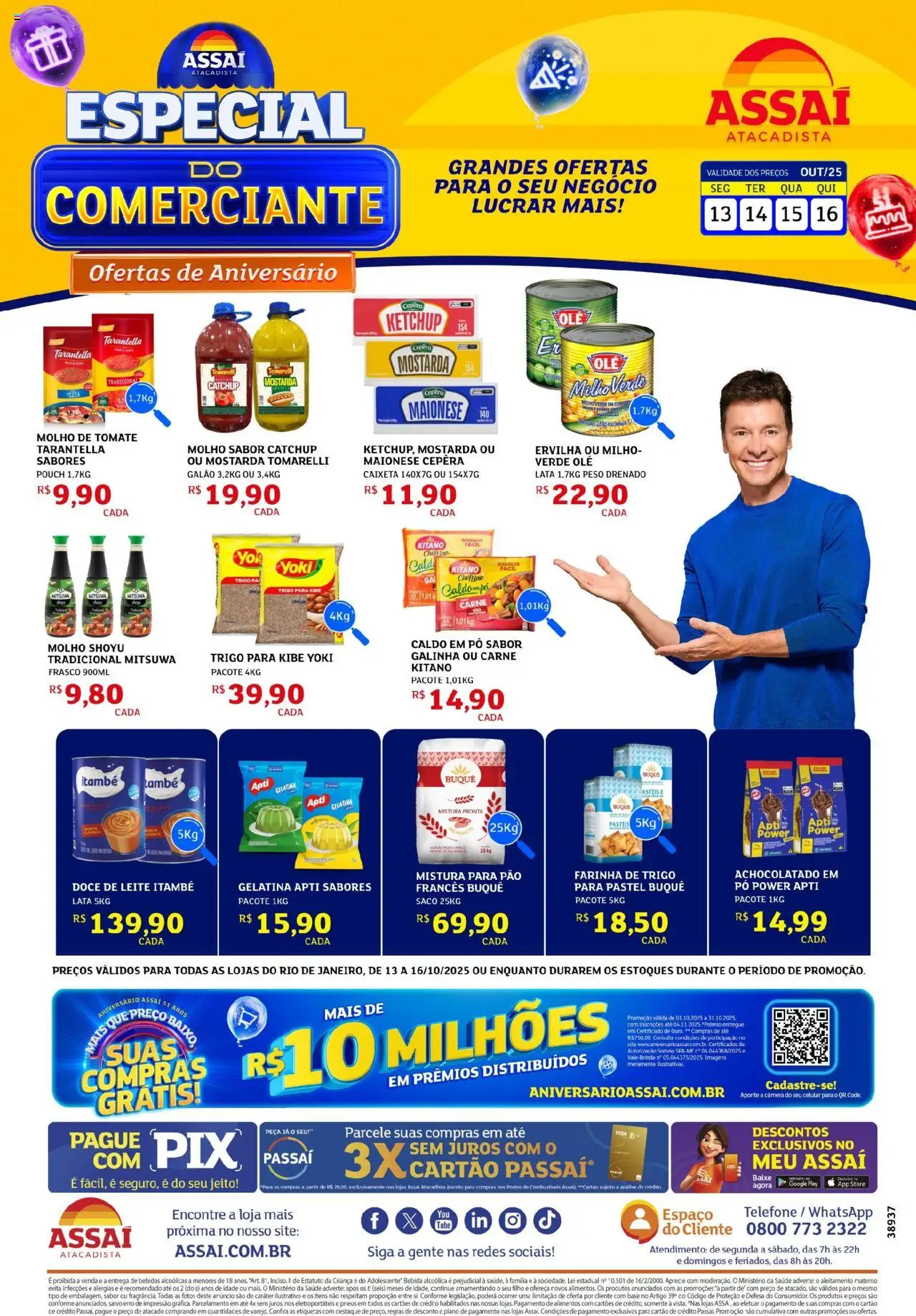 Assaí Atacadista folheto "Encarte - RJ" válido a partir de 13/10/2025 - número de página 1