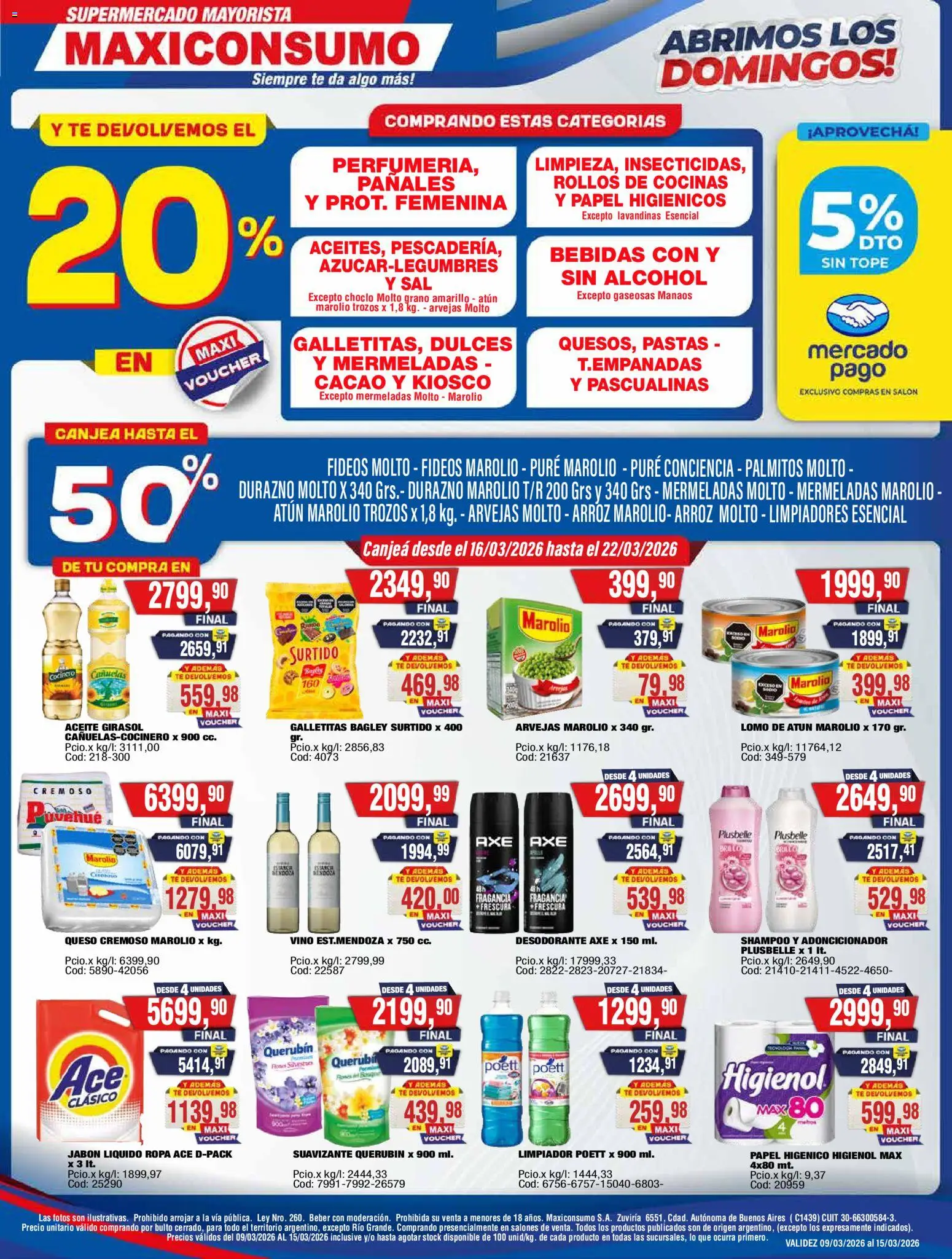 Vista previa del folleto de la tienda Maxiconsumo válido desde el 16/03/2026 