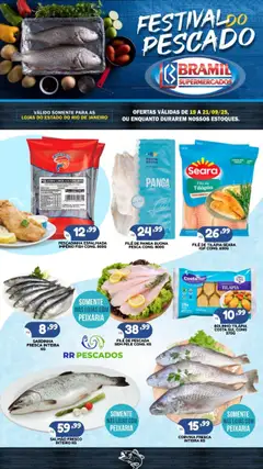 Pré-Visualização do folheto "Ofertas Festival do Pescado" da loja Bramil Supermercados válido a partir de 19/09/2025