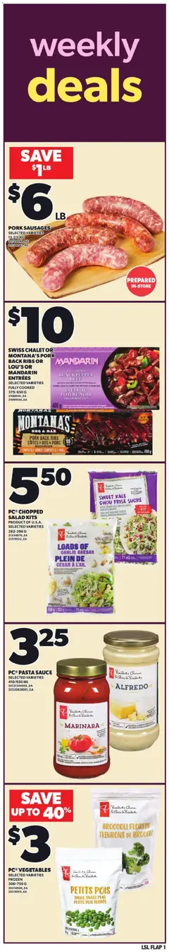 Un aperçu du dépliant Weekly flyer / circulaire du magasin Loblaws est valide à partir 1 janv. 2026