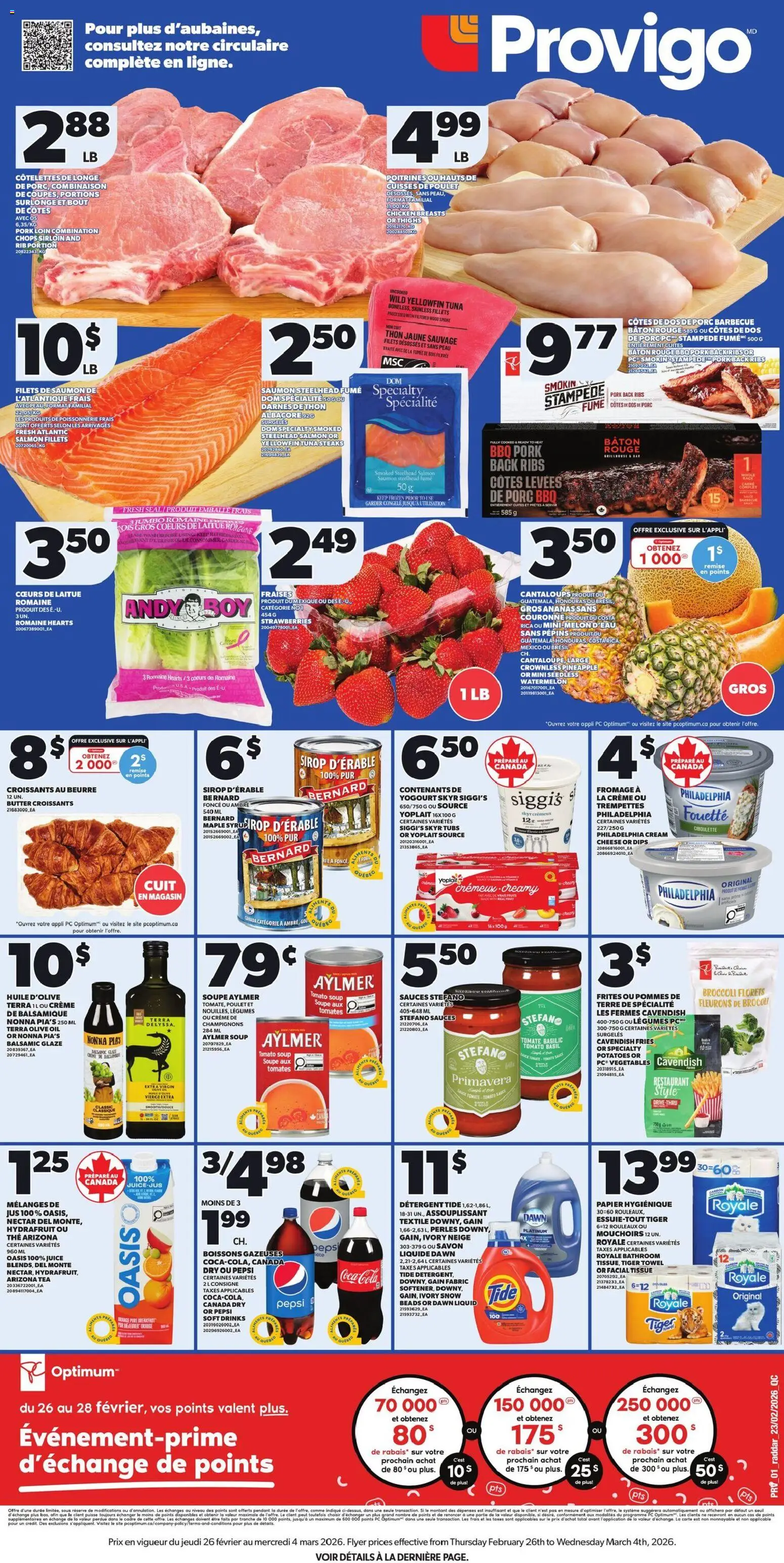 Preview of leaflet Weekly flyer / circulaire from shop Provigo is valid from Feb 26, 2026