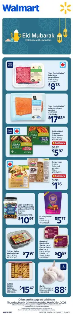 Preview of leaflet Walmart flyer - Eid Mubarak from shop Walmart is valid from Mar 12, 2026