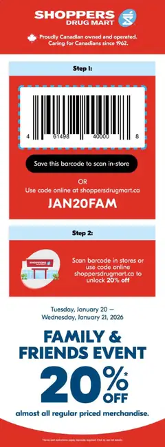 Preview of leaflet Event from shop Shoppers is valid from Jan 20, 2026