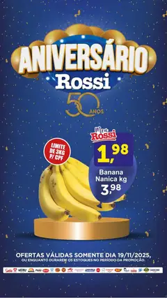 Pré-Visualização do folheto "Ofertas da semana" da loja Rossi Supermercados válido a partir de 19/11/2025