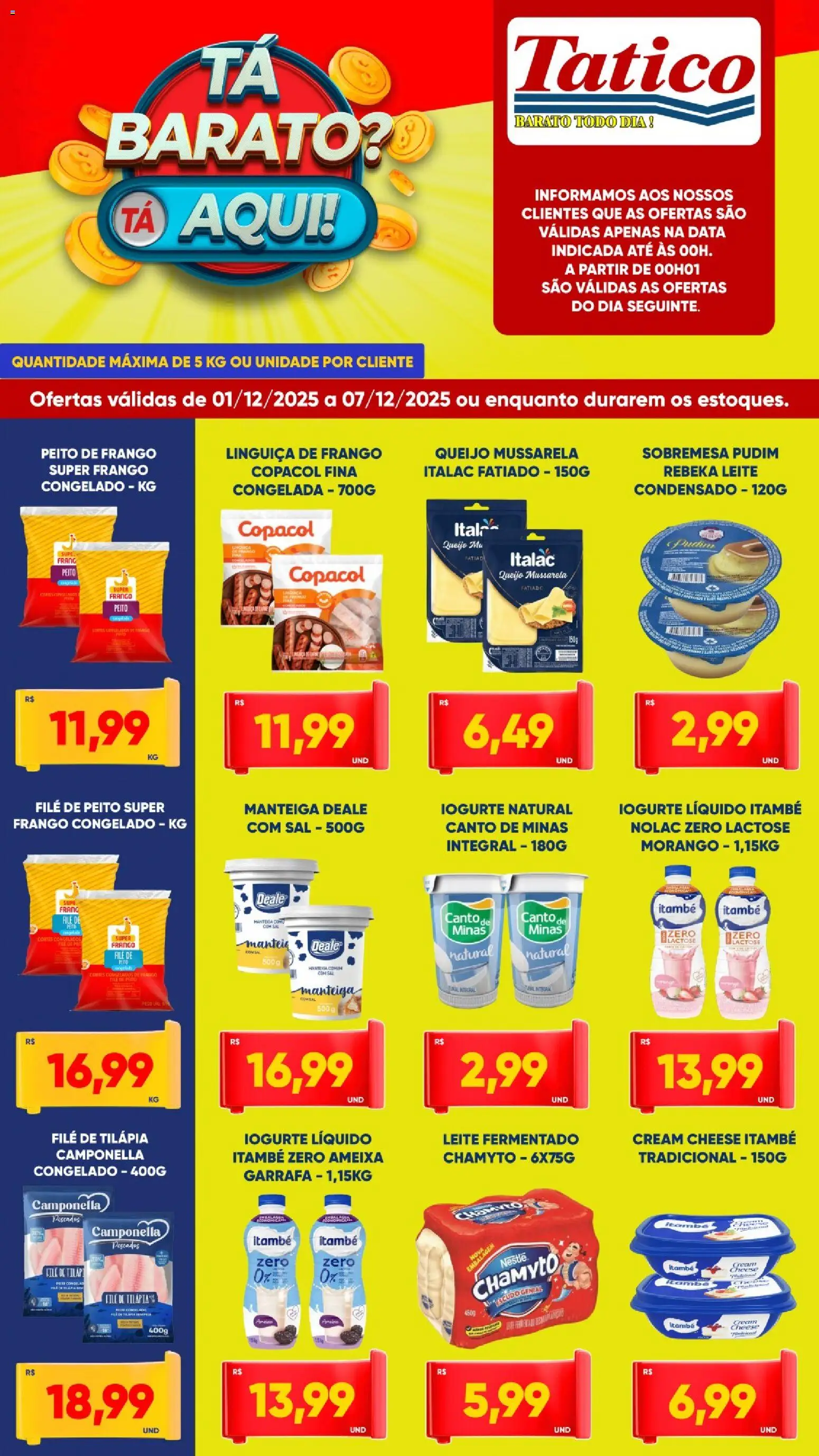 Pré-Visualização do folheto "Ofertas da semana" da loja Tatico válido a partir de 01/12/2025