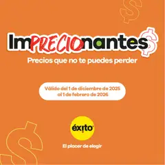  Vista previa del prospecto Catálogo Éxito del almacen Éxito válida del 01/12/2025 al 01/02/2026