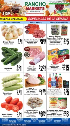 Ad Preview of Rancho Markets Weekly Ad from 11/11/2025
