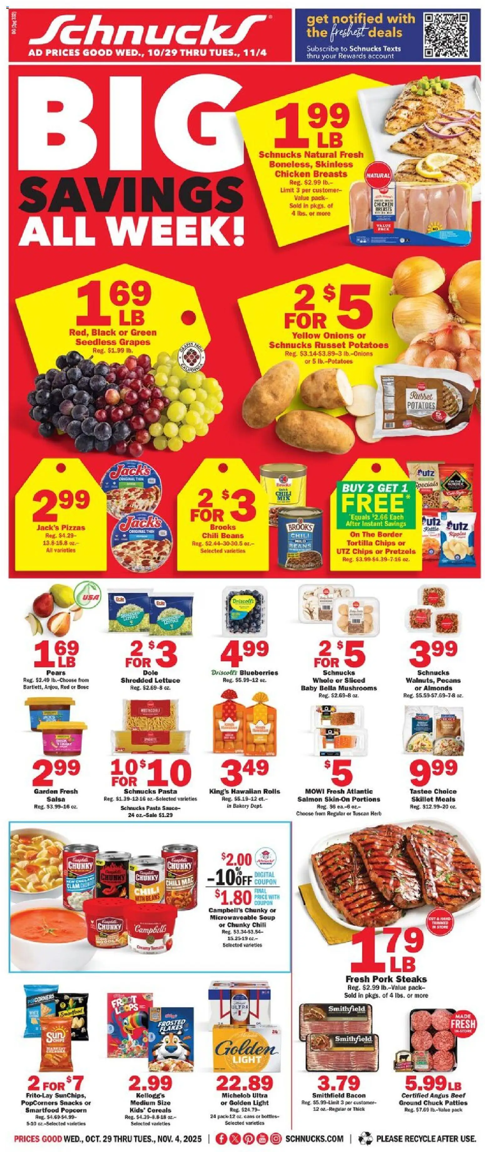 Schnucks Ad from 10/29/2025 - Flyer - Page number 1