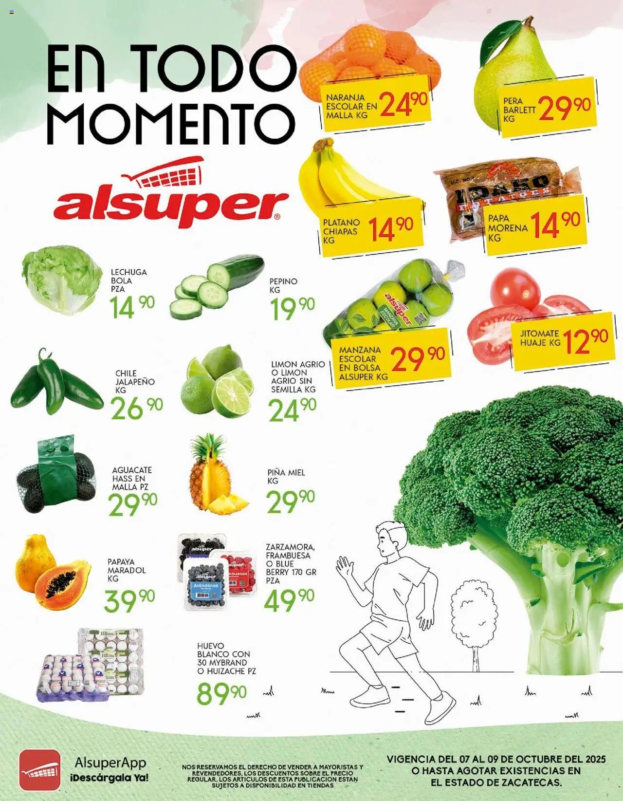 Folleto Zacatecas Alsuper y sus promociones válidas desde el 07/10/2025 - Número de página 1