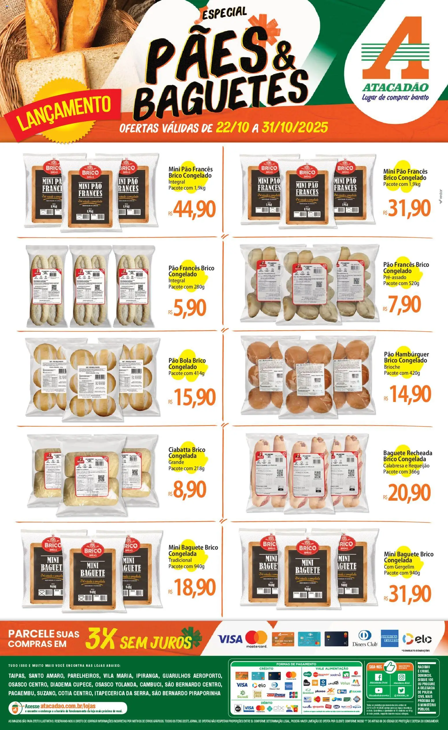 Atacadão folheto "Ofertas - SP" válido a partir de 22/10/2025 - número de página 1