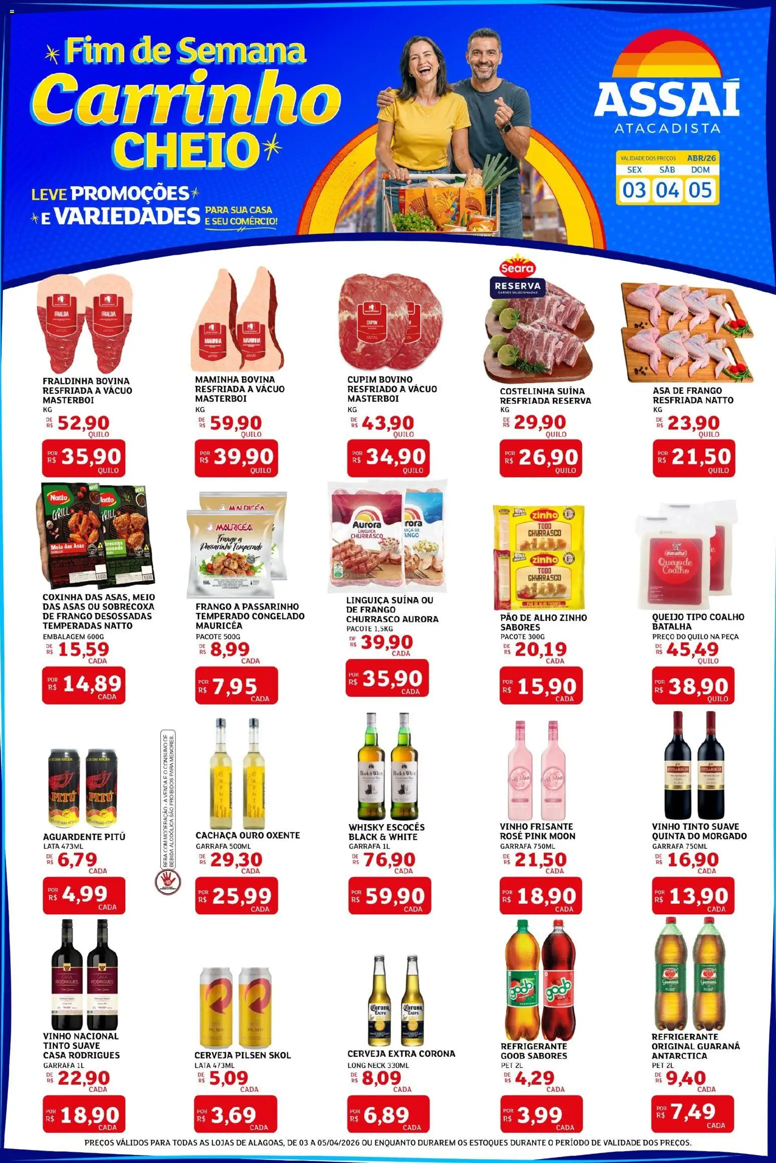 Pré-Visualização do folheto "Assaí Atacadista ofertas - AL" da loja Assaí Atacadista válido a partir de 03/04/2026