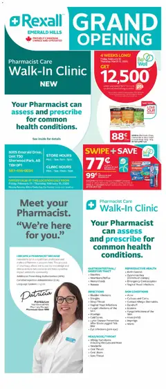 Preview of leaflet Emerald Hills Grand Opening from shop Rexall is valid from Feb 13, 2026