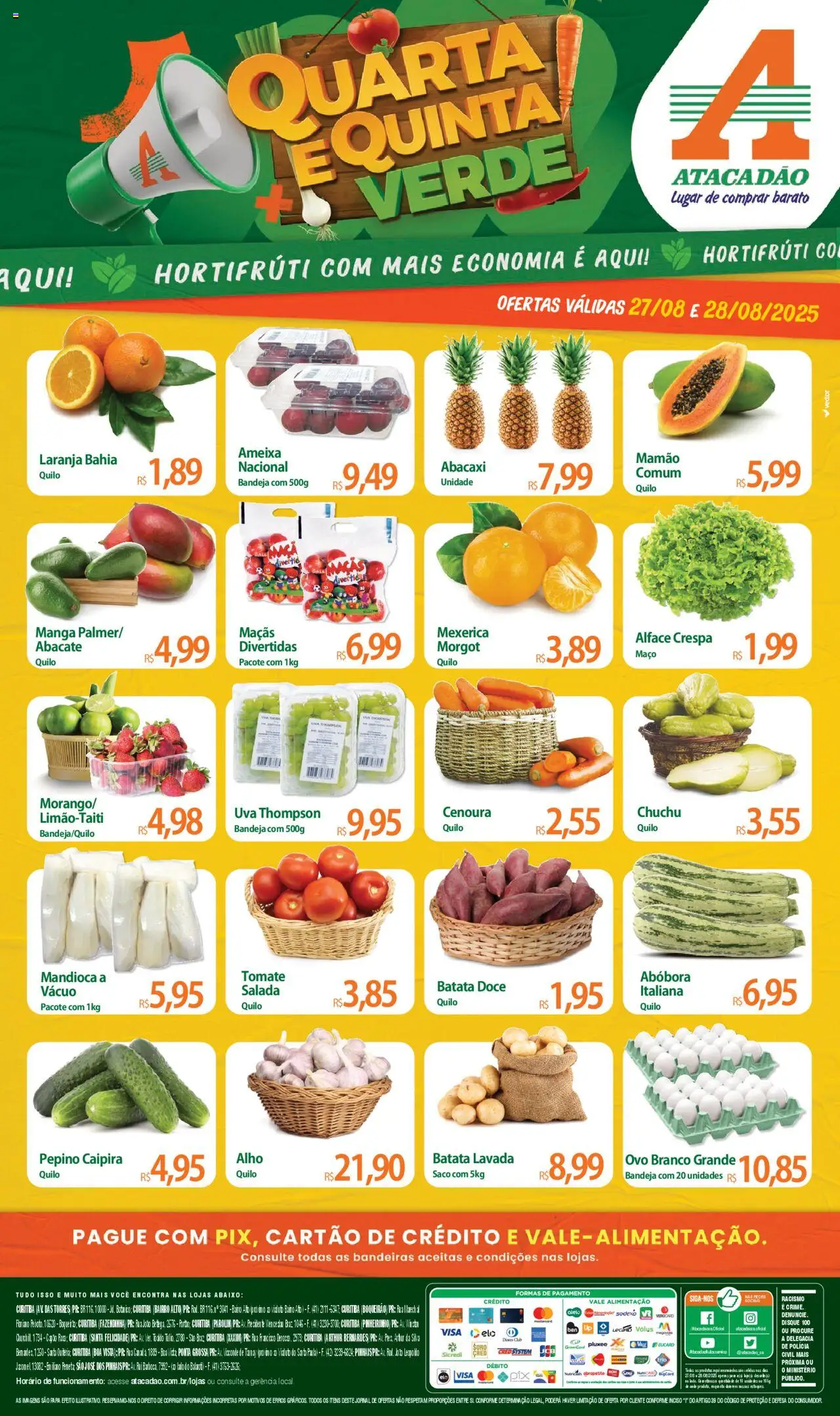 Atacadão folheto "Ofertas - PR" válido a partir de 27/08/2025 - número de página 1
