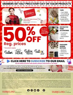 Preview of leaflet Weekly flyer / circulaire from shop Fabricland is valid from Nov 01, 2025 | Page: 14