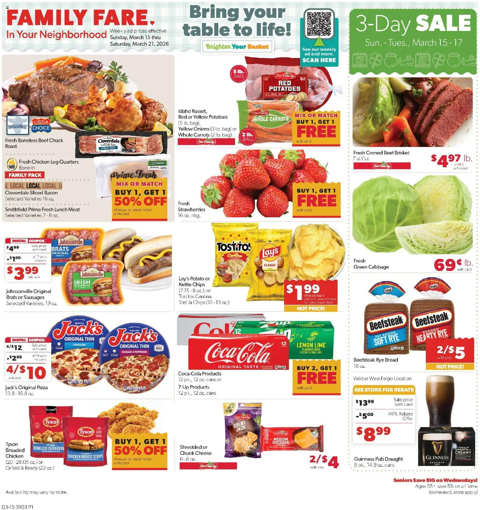 Ad Preview of Family Fare Family Fare Weekly Ad - ND from 03/15/2026