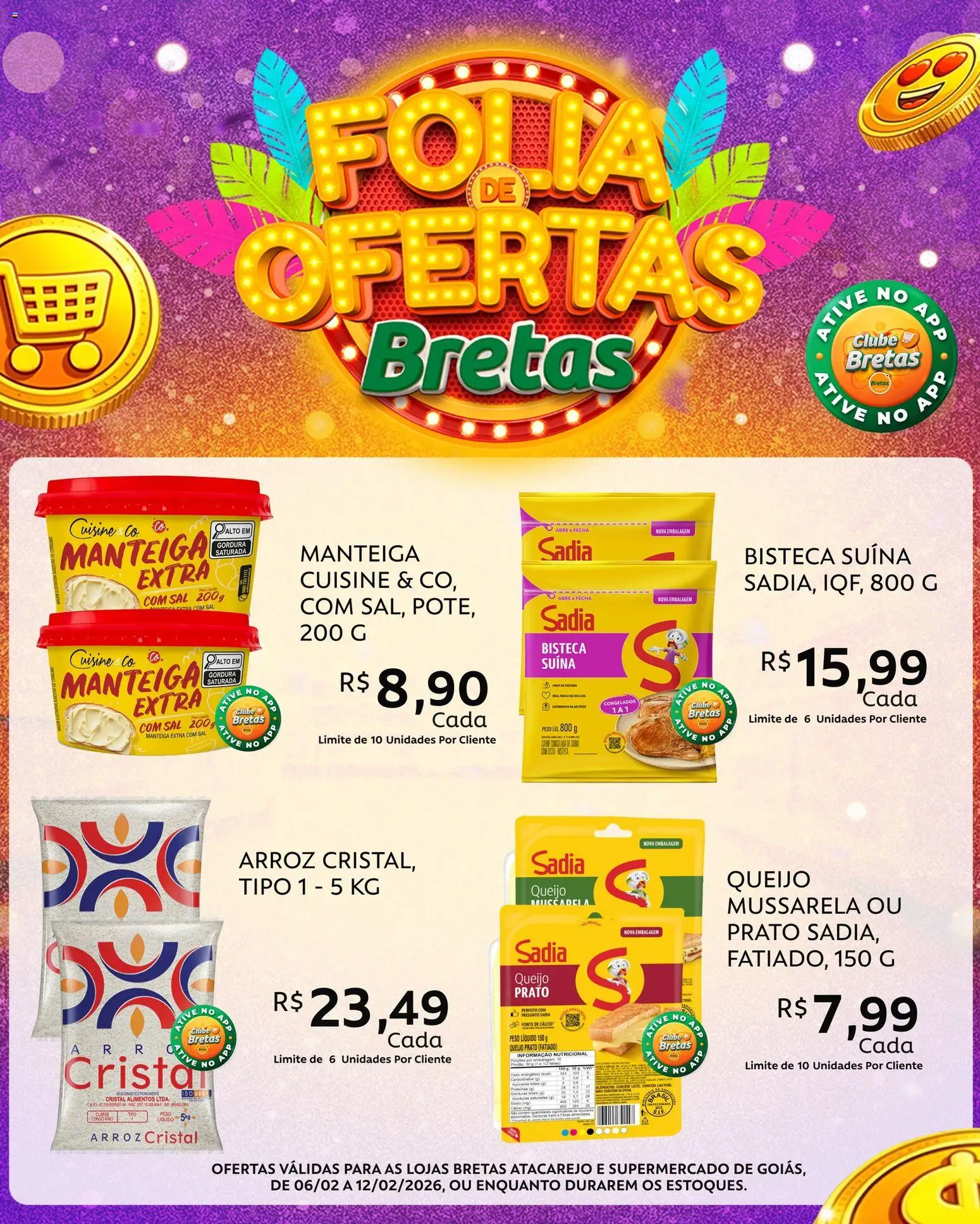 Pré-Visualização do folheto "Ofertas da semana" da loja Bretas válido a partir de 06/02/2026