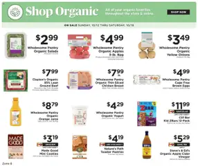 Ad Preview of ShopRite Shop Organic from 10/10/2025
