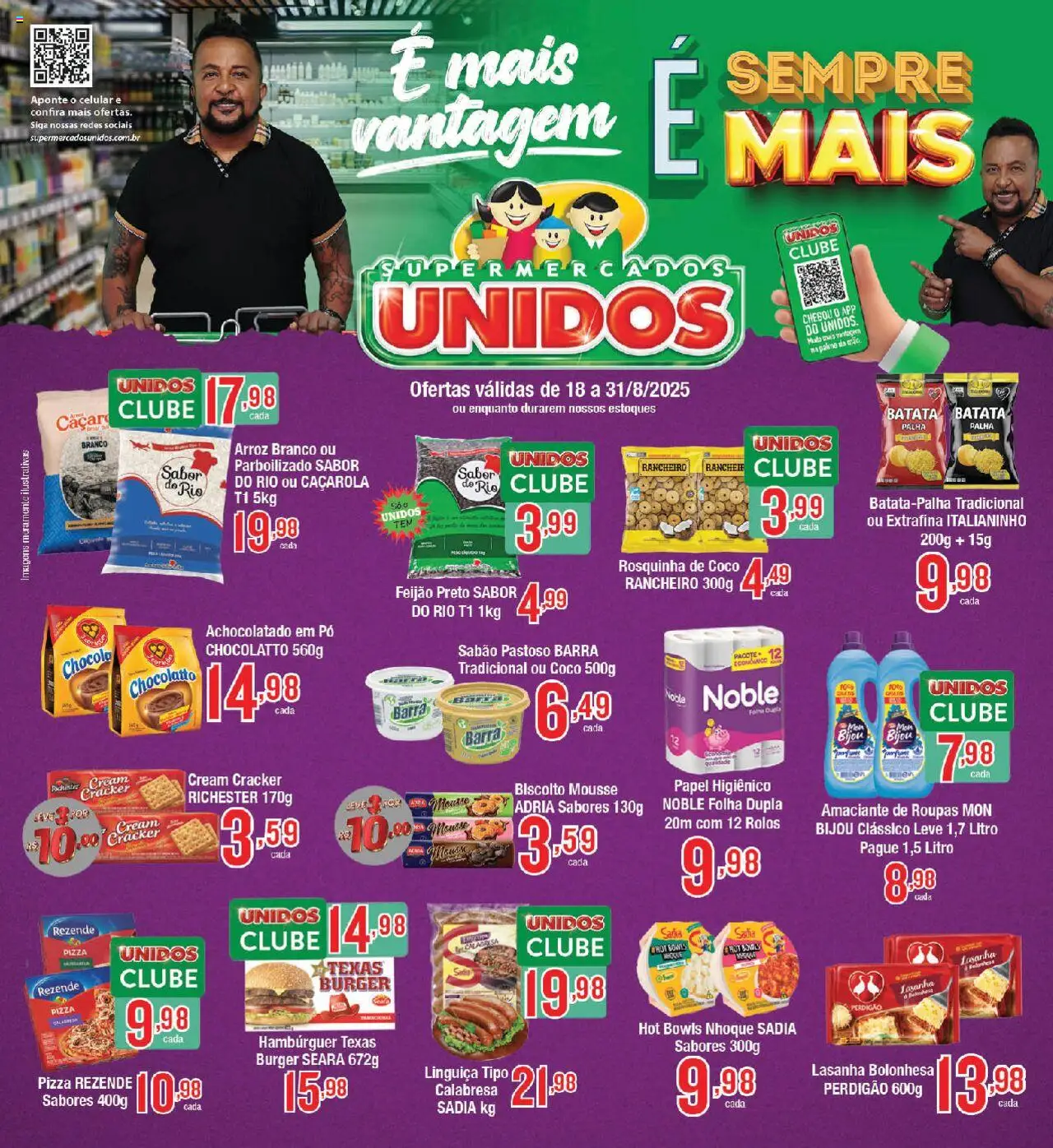Supermercados Unidos folheto "Ofertas da semana" válido a partir de 18/08/2025 - número de página 1