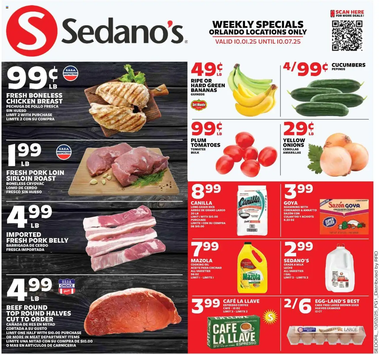 Sedano's Weekly Ad from 10/01/2025 - Flyer - Page number 1