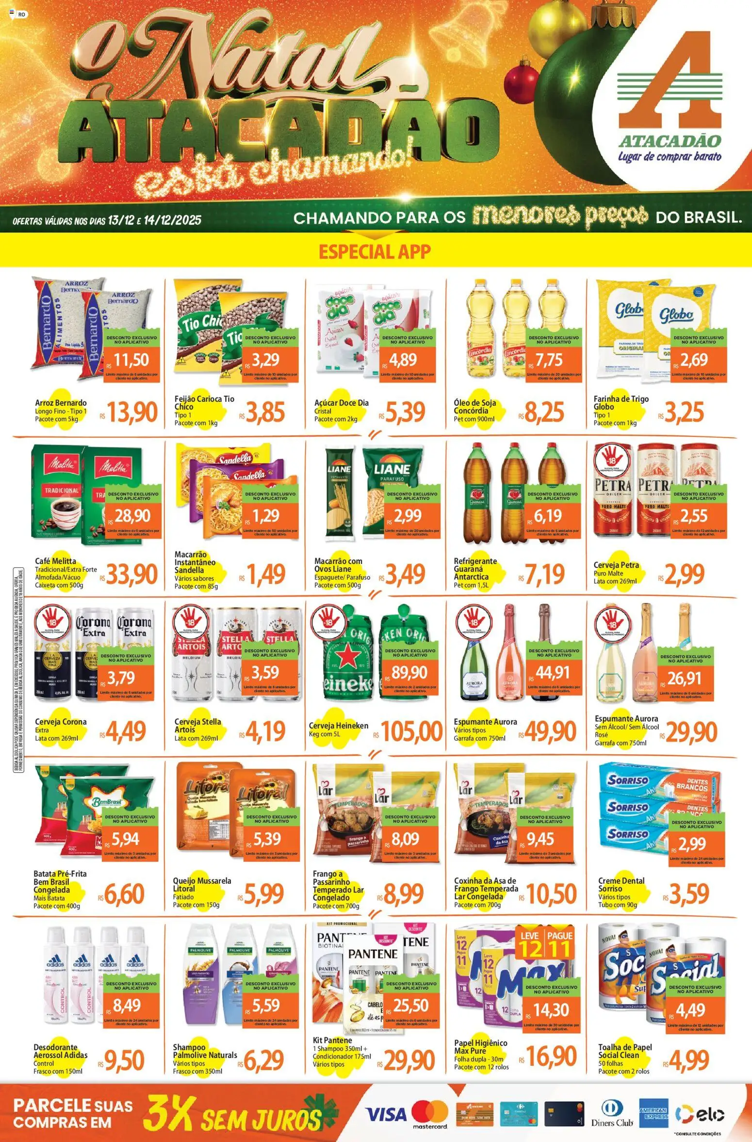 Pré-Visualização do folheto "Ofertas - RO" da loja Atacadão válido a partir de 13/12/2025