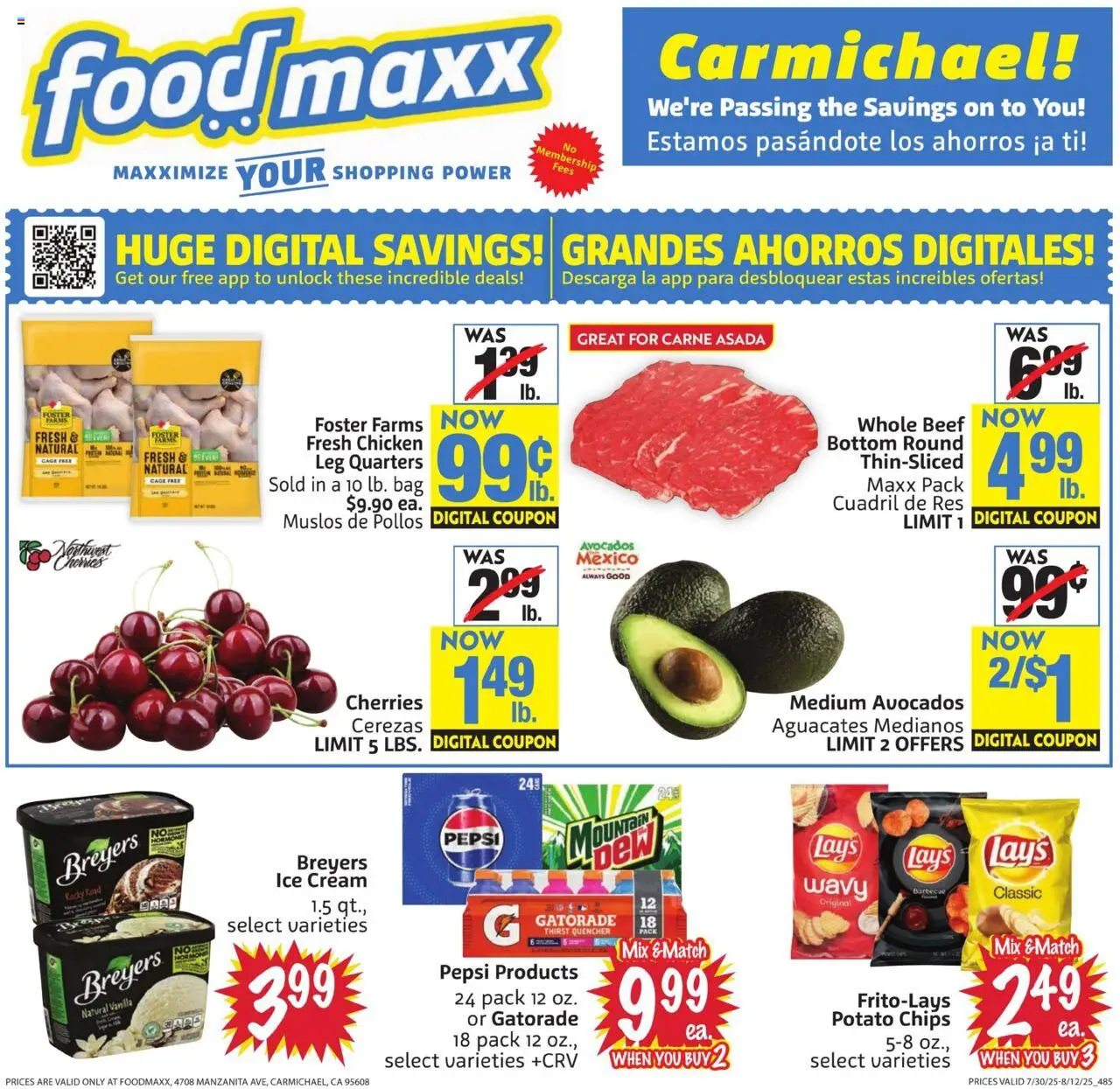 FoodMaxx Weekly Ad from 07/30/2025 - Flyer - Page number 1
