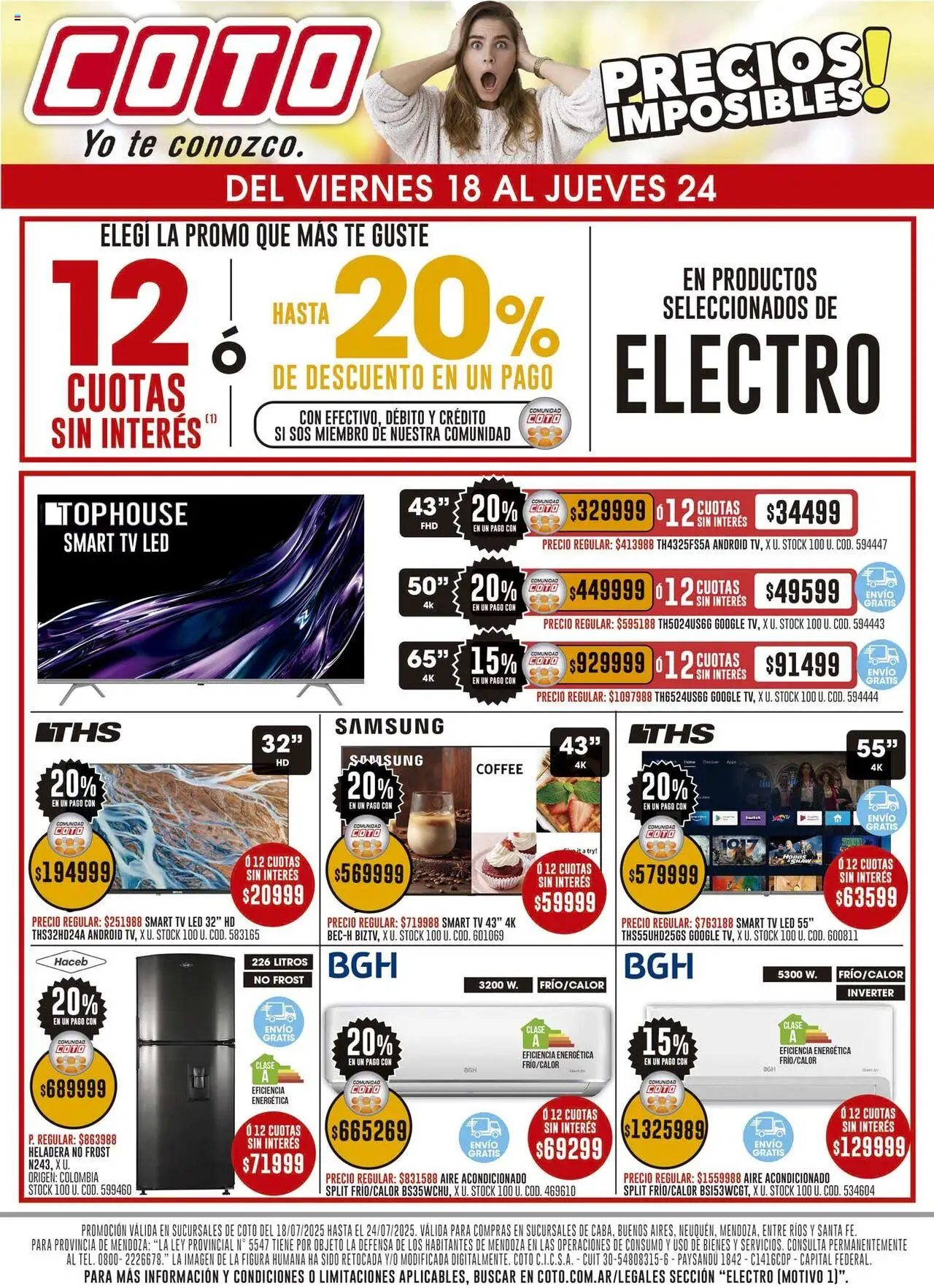 Coto Ofertas electro del 18/07/2025 >> Catálogo
