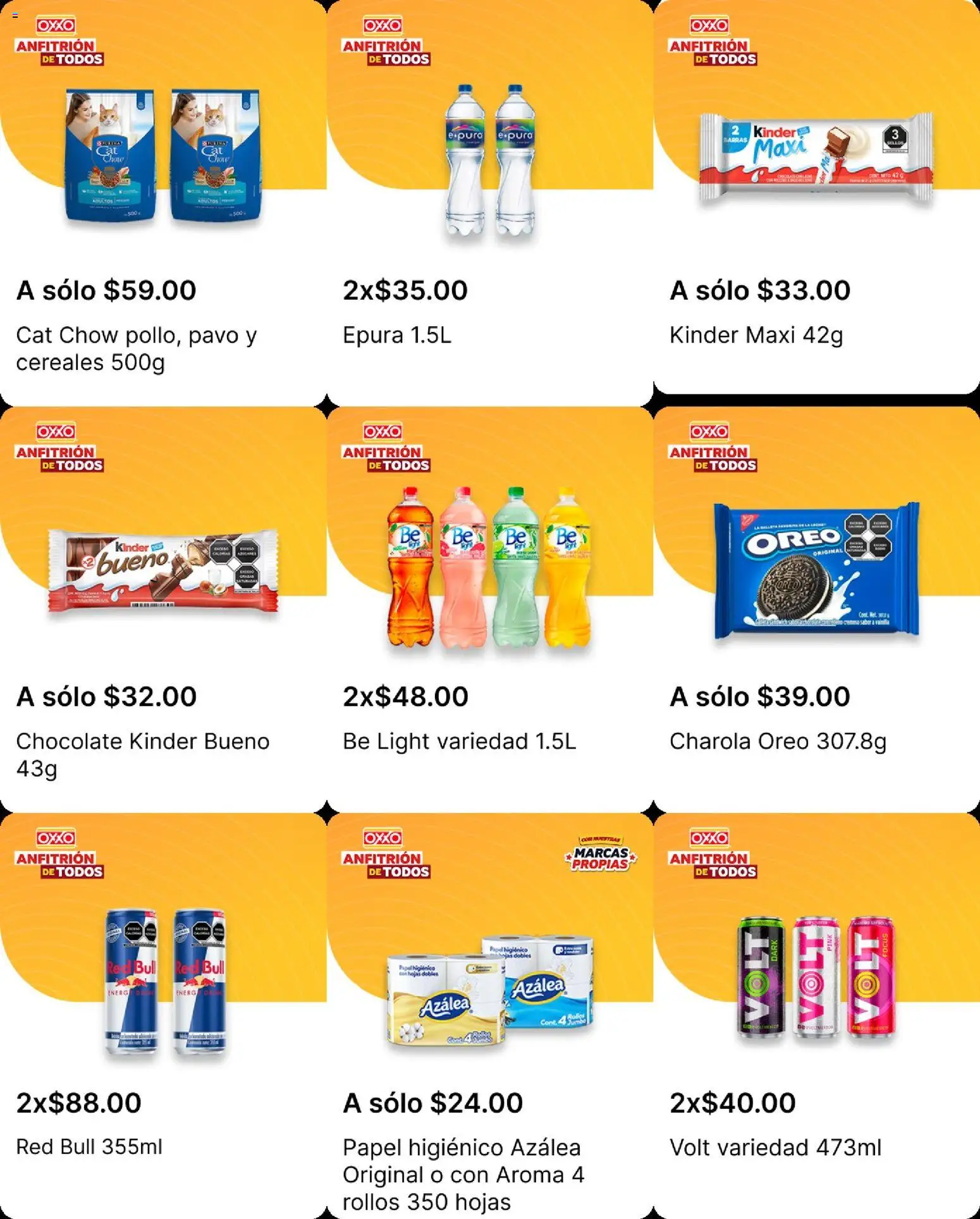 Vista previa las ofertas de la tienda OXXO - OXXO folleto desde el 16/04/2026 - Chocolate, Cereales, Red Bull, Pavo, Papel higiénico, Oreo