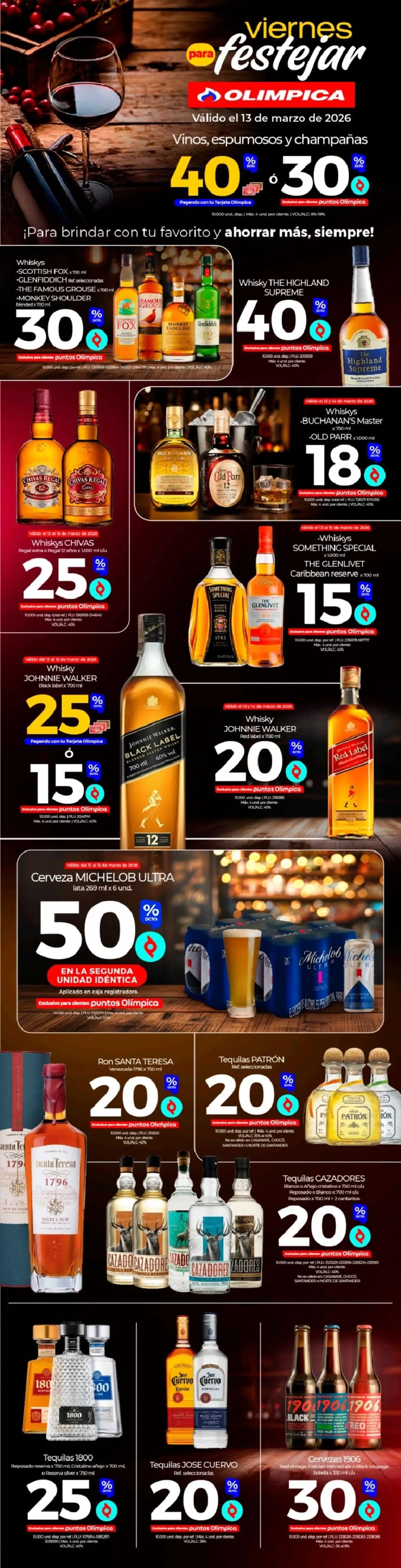  Vista previa del prospecto Olímpica catálogo del almacen Olímpica válida del 13/03/2026 al 16/03/2026
