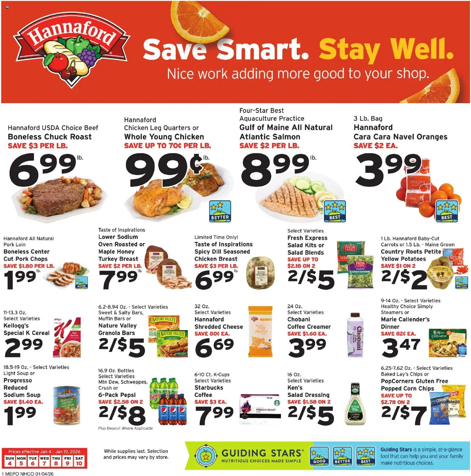 Ad Preview of Hannaford Weekly Ad from 01/04/2026