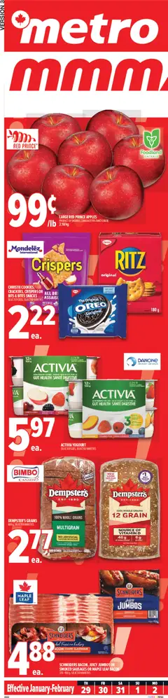 Preview of leaflet Montréal from shop Metro is valid from Jan 29, 2026