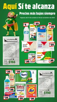 Vista previa las ofertas de la tienda Bodega Aurrerá - Folleto Aquí Sí te Alcanza desde el 14/10/2025 