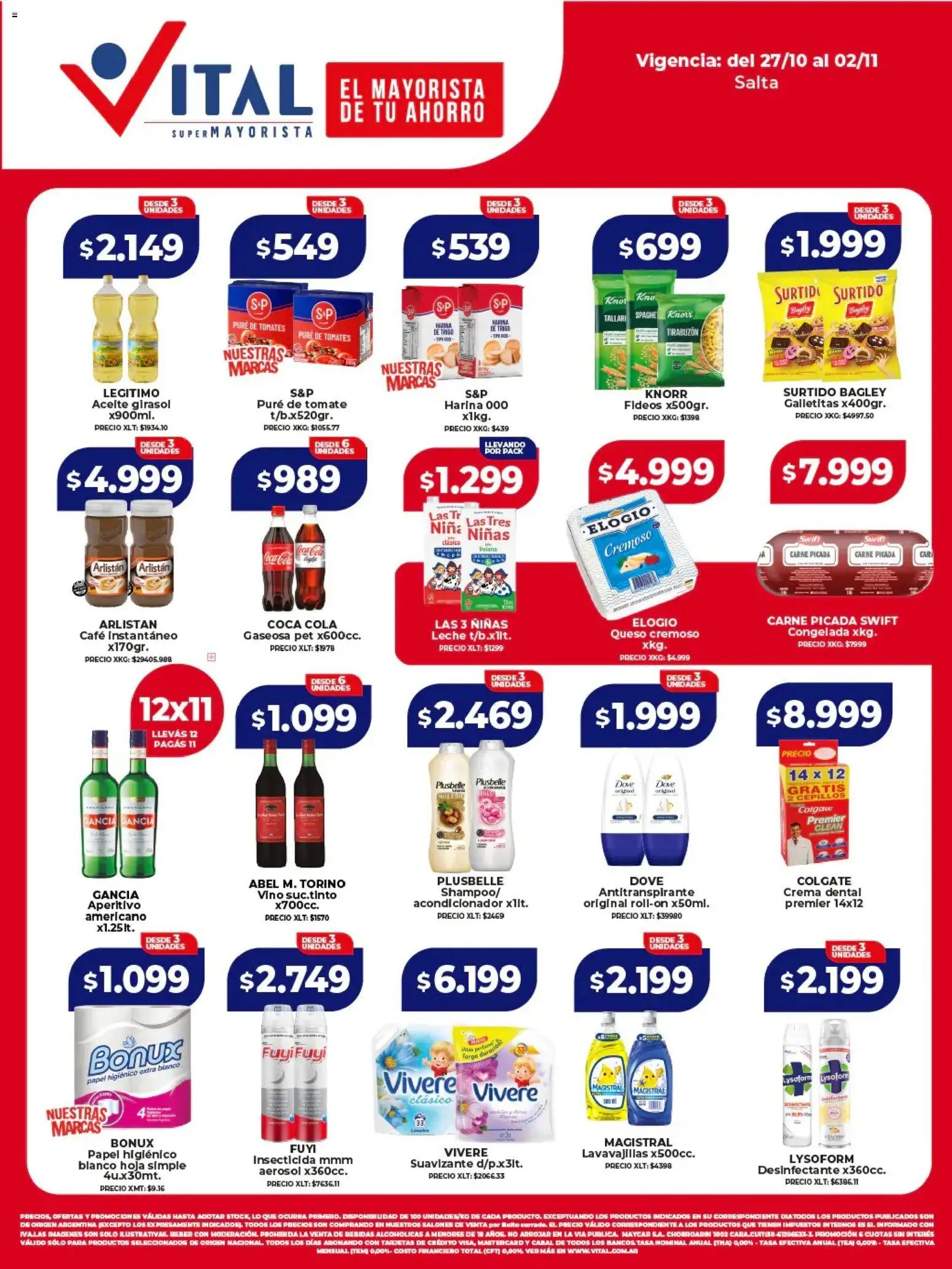 Vital Ofertas - Salta del 27/10/2025 >> Catálogo