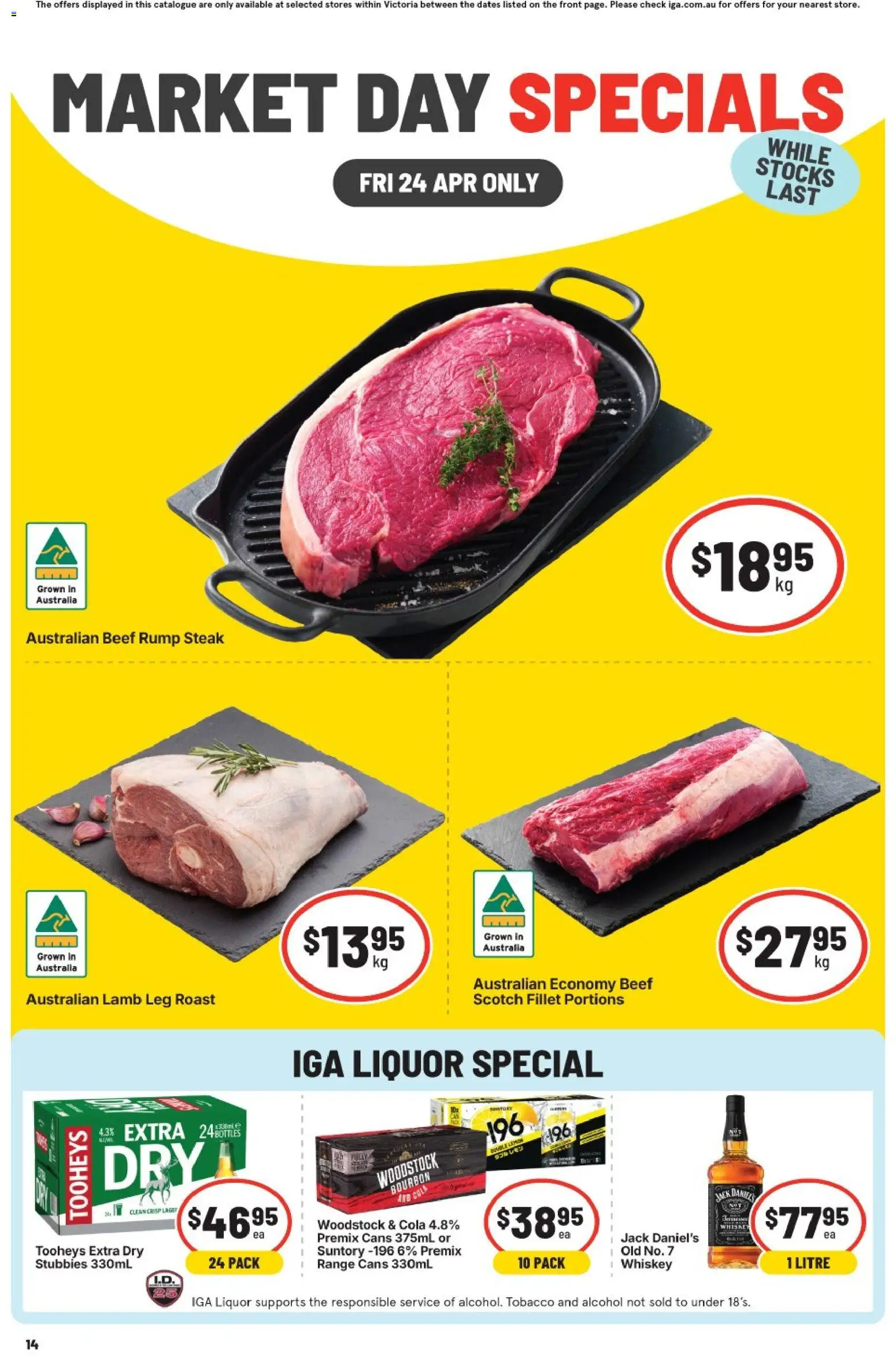Preview of catalogue IGA Market Day Specials - VIC from shop IGA valid 23/04/2026
