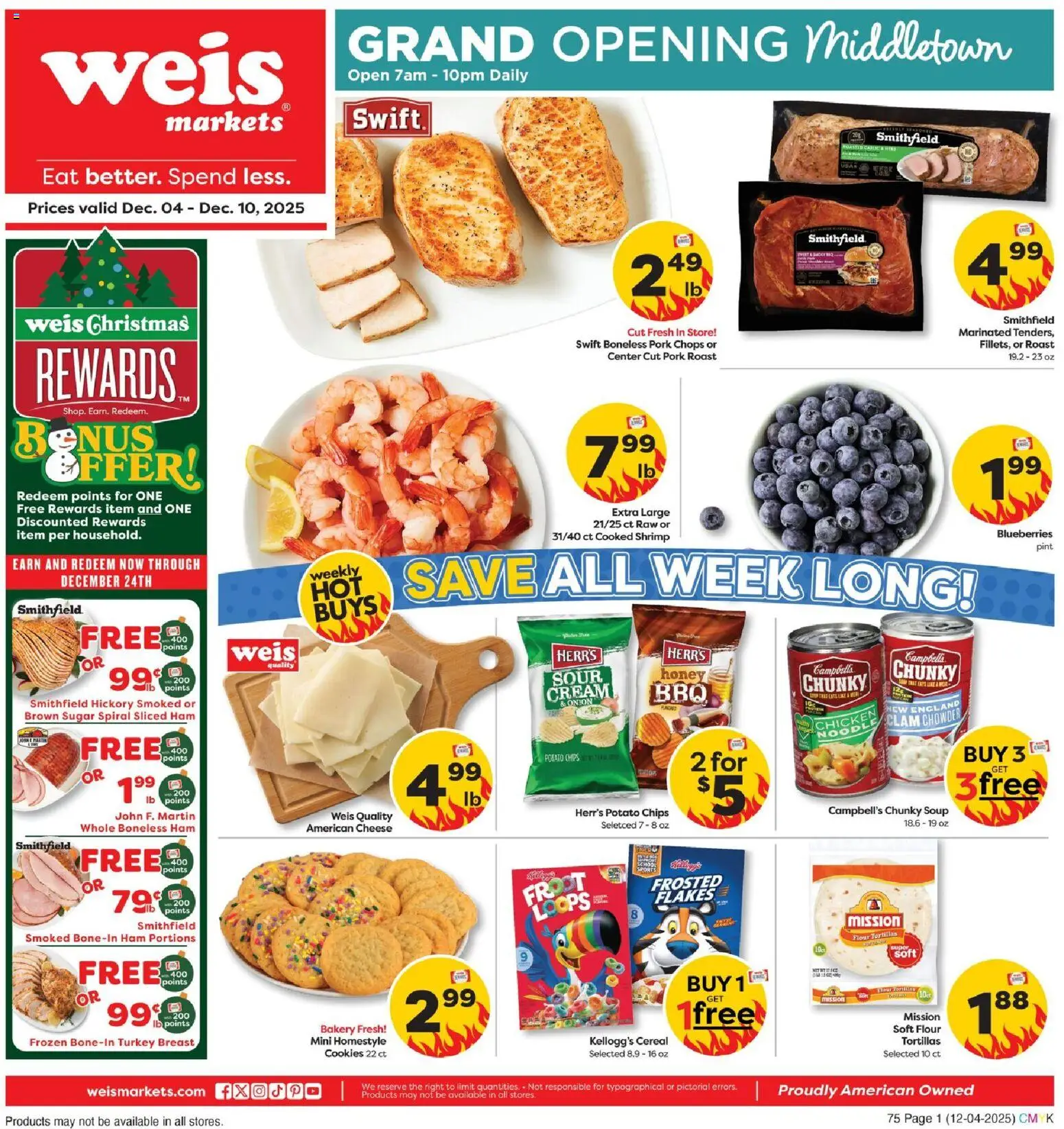 Ad Preview of Weis Grand Opening from 12/04/2025