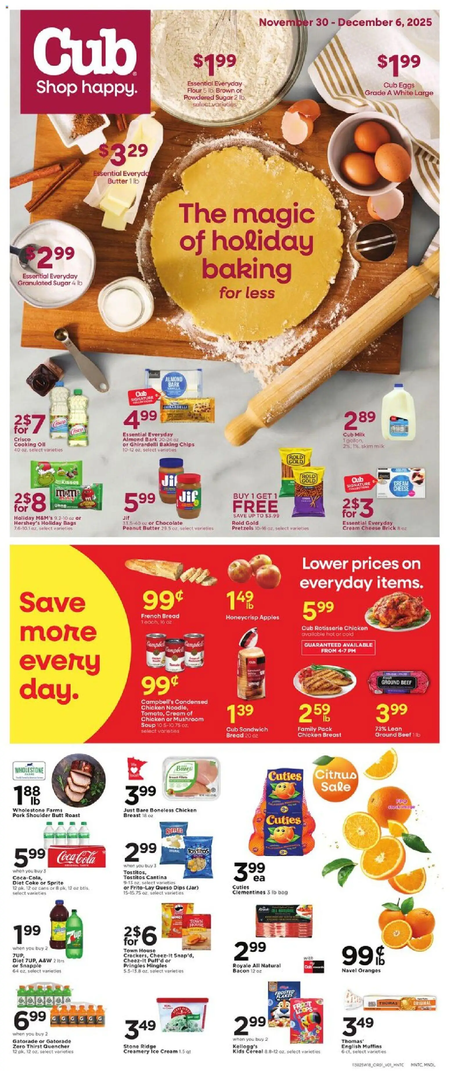 Ad Preview of Cub Foods Weekly Ad from 11/30/2025