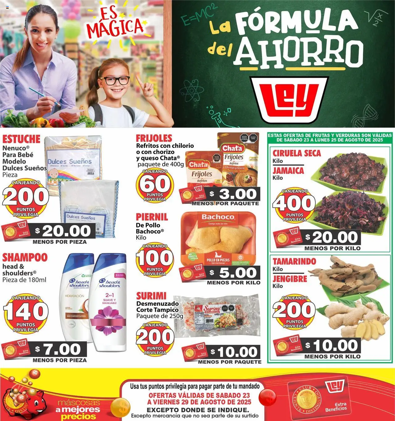 Folleto Interior Casa Ley y sus promociones válidas desde el 23/08/2025 - Número de página 1