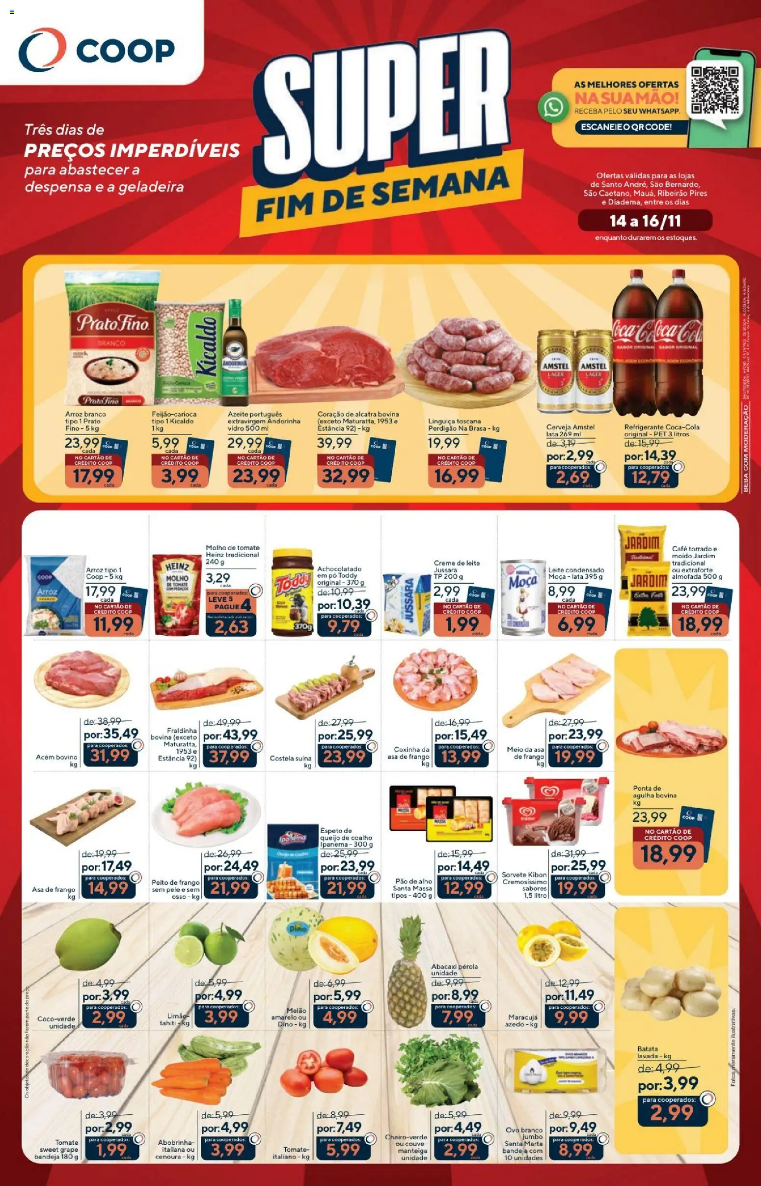 Pré-Visualização do folheto "Ofertas Fim de Semana" da loja Coop válido a partir de 14/11/2025