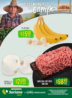Vista previa las ofertas de la tienda Soriana - Soriana Martes y Miércoles del Campo Súper: Juárez desde el 21/04/2026 