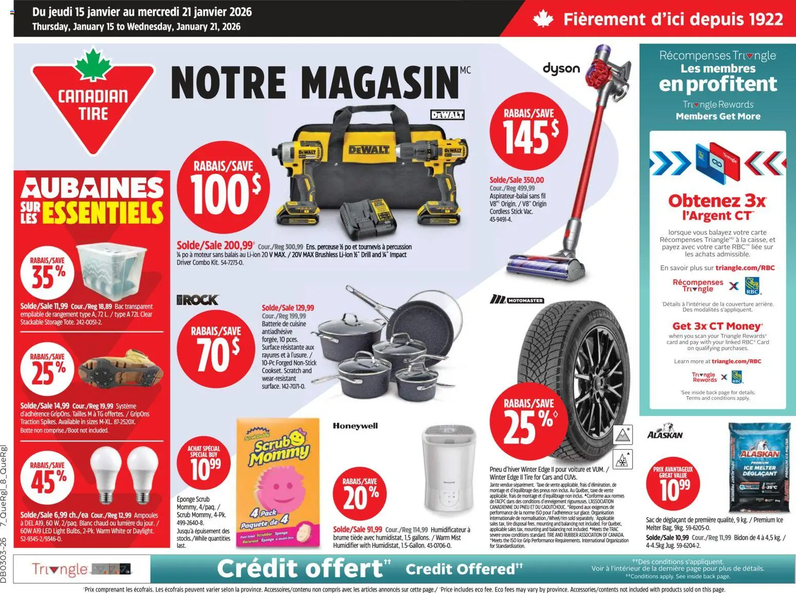 Preview of leaflet Circulaire from shop Canadian Tire is valid from Jan 15, 2026
