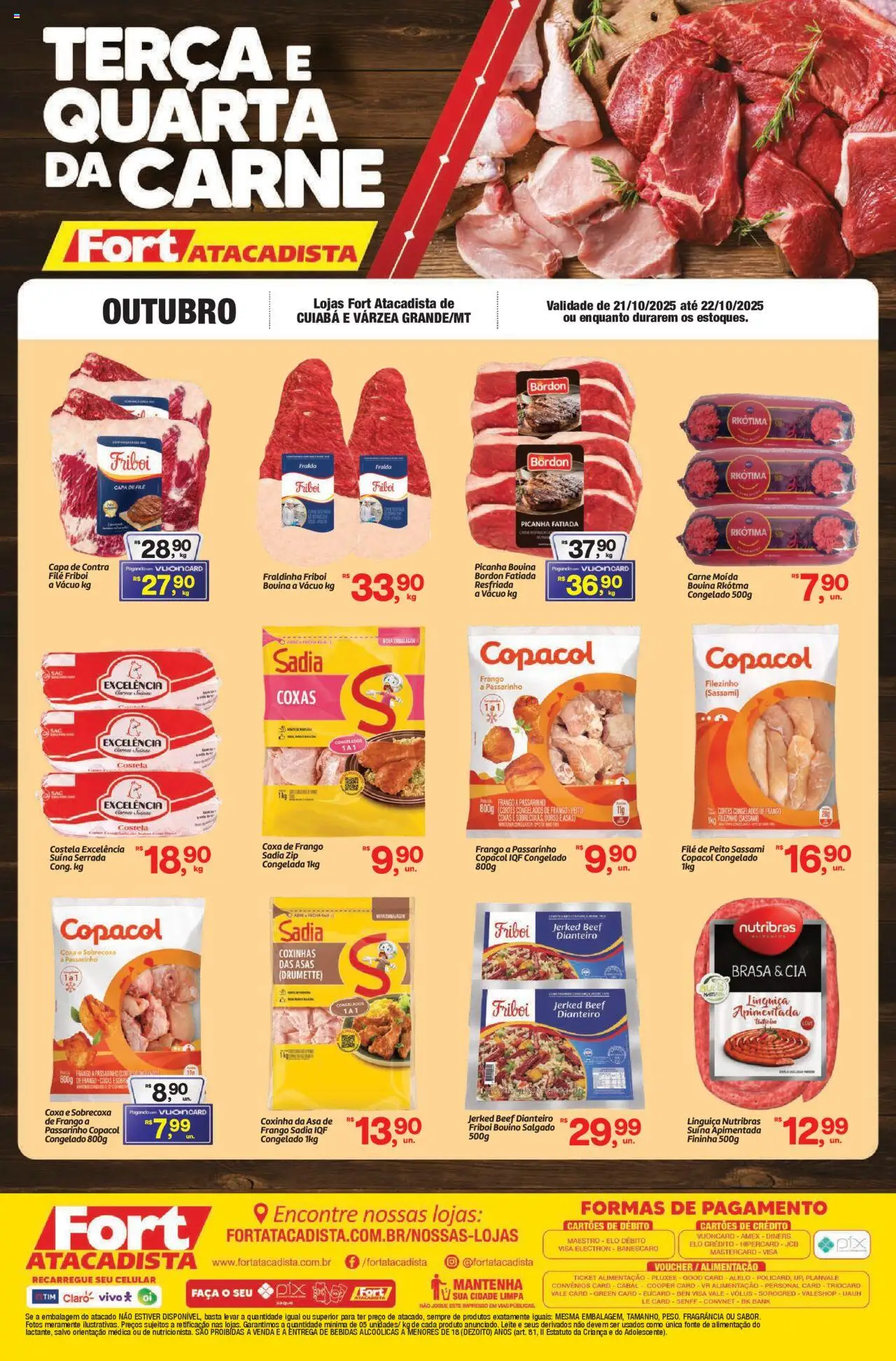 Fort Atacadista folheto "Ofertas Carne Fresca" válido a partir de 21/10/2025 - número de página 1